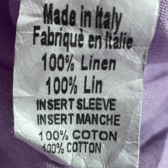 Brand new Terzo Millennio Lilac Linen Dress - Picture 6 of 11